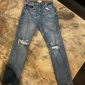 ripped boyfriend Zara jeans size 4